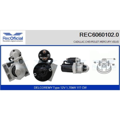 Motor de arranque RECOFICIAL REC6060102.0