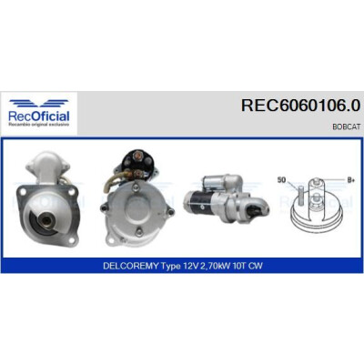 Motor de arranque RECOFICIAL REC6060106.0