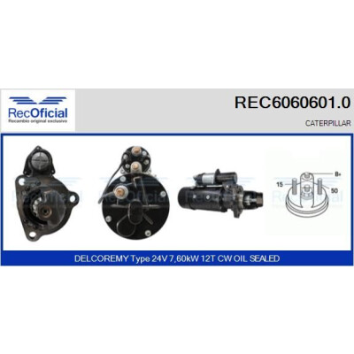 Motor de arranque RECOFICIAL REC6060601.0