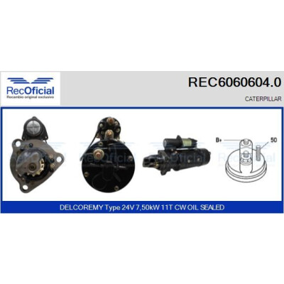 Motor de arranque RECOFICIAL REC6060604.0