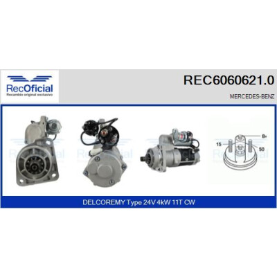 Motor de arranque RECOFICIAL REC6060621.0