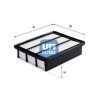 Filtro de ar UFI 30.A99.00