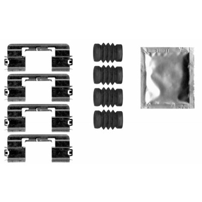 Kit de acessórios, pastilhas de freio HELLA 8DZ 355 207-311