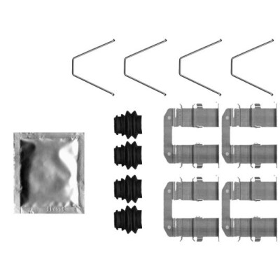 Kit de acessórios, pastilhas de freio HELLA 8DZ 355 206-911