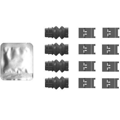 Kit de acessórios, pastilhas de freio HELLA 8DZ 355 206-751