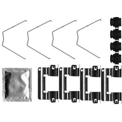 Kit de acessórios, pastilhas de freio HELLA 8DZ 355 207-261