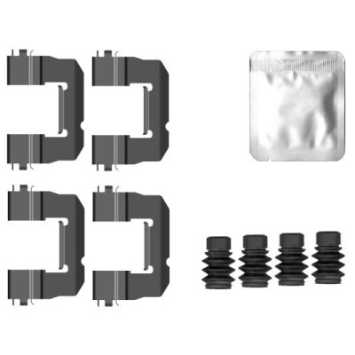 Kit de acessórios, pastilhas de freio HELLA 8DZ 355 207-091