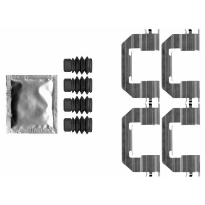 Kit de acessórios, pastilhas de freio HELLA 8DZ 355 207-291
