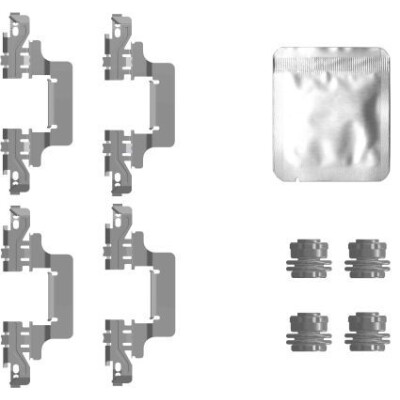 Kit de acessórios, pastilhas de freio HELLA 8DZ 355 207-201