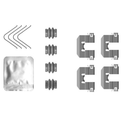 Kit de acessórios, pastilhas de freio HELLA 8DZ 355 206-841