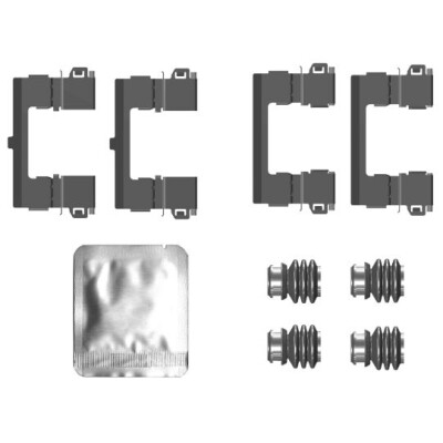 Kit de acessórios, pastilhas de freio HELLA 8DZ 355 207-391