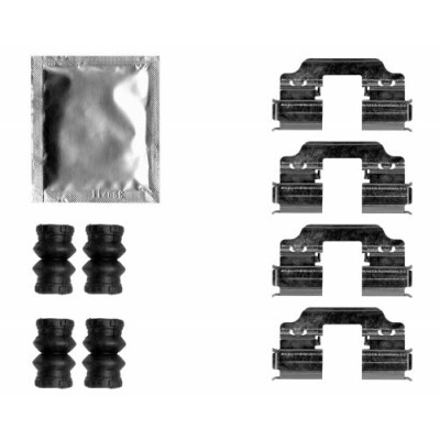 Kit de acessórios, pastilhas de freio HELLA 8DZ 355 207-371