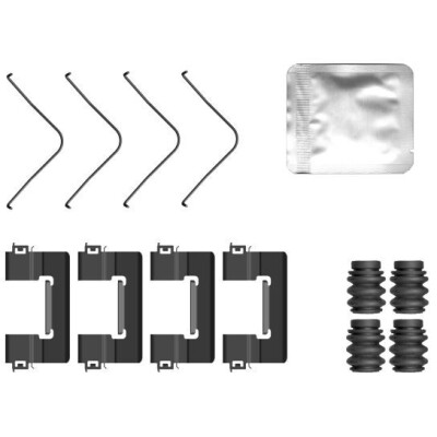 Kit de acessórios, pastilhas de freio HELLA 8DZ 355 207-141