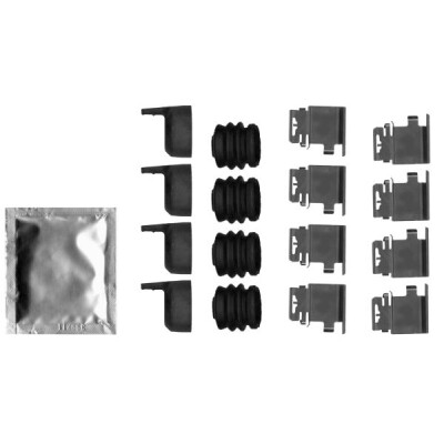 Kit de acessórios, pastilhas de freio HELLA 8DZ 355 205-711