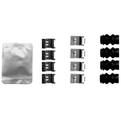 Kit de acessórios, pastilhas de freio HELLA 8DZ 355 206-711