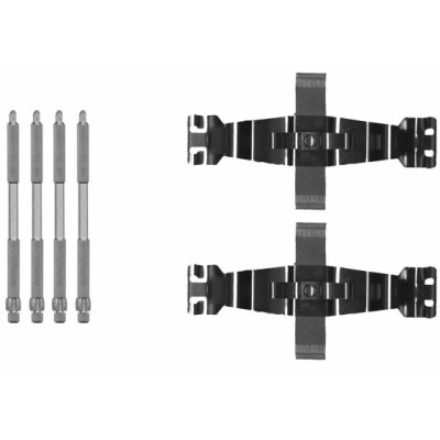 Kit de acessórios, pastilhas de freio HELLA 8DZ 355 205-691