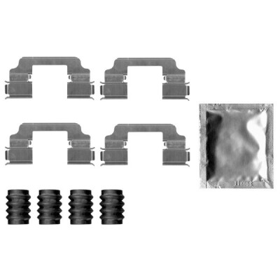 Kit de acessórios, pastilhas de freio HELLA 8DZ 355 207-331