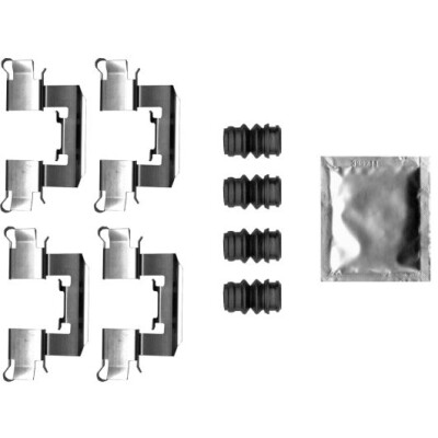 Kit de acessórios, pastilhas de freio HELLA 8DZ 355 206-411
