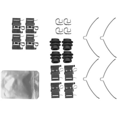 Kit de acessórios, pastilhas de freio HELLA 8DZ 355 206-781