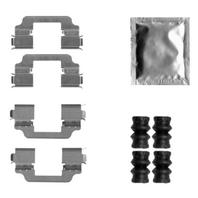 Kit de acessórios, pastilhas de freio HELLA 8DZ 355 206-621