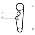 Correia dentada CONTINENTAL CTAM CT729