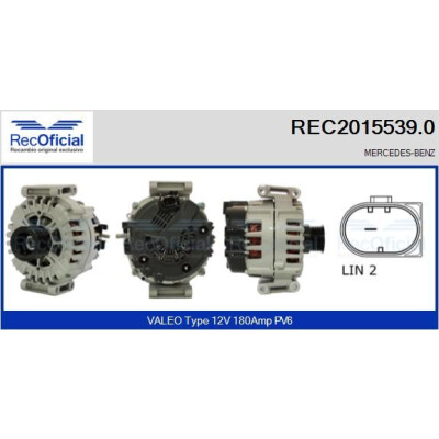 Alternador RECOFICIAL REC2015539.0