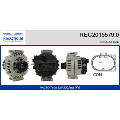 Alternador RECOFICIAL REC2015579.0