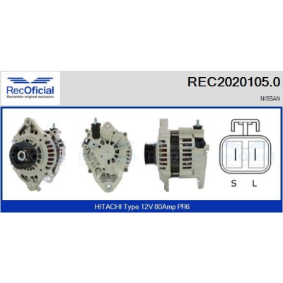 Alternador RECOFICIAL REC2020105.0