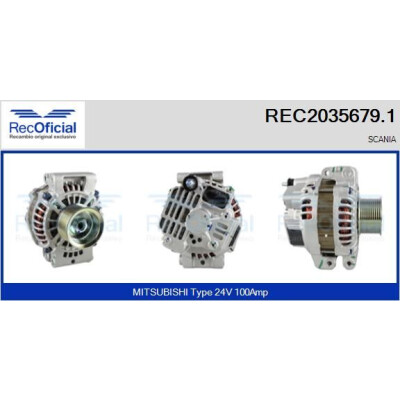 Alternador RECOFICIAL REC2035679.1