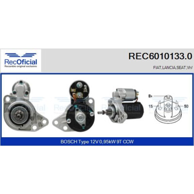 Motor de partida RECOFFICIAL REC6010133.0