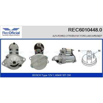 Motor de arranque RECOFICIAL REC6010448.0