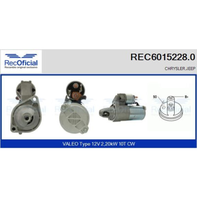 Motor de arranque RECOFICIAL REC6015228.0