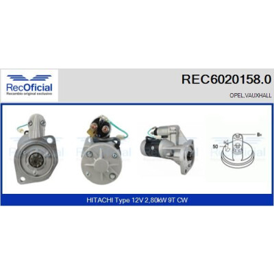 Motor de arranque RECOFICIAL REC6020158.0