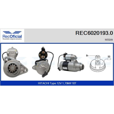 Motor de partida RECOFFICIAL REC6020193.0