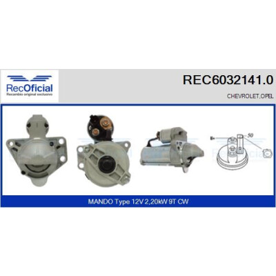 Motor de partida RECOFFICIAL REC6032141.0