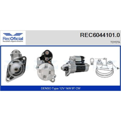 Motor de arranque RECOFICIAL REC6044101.0