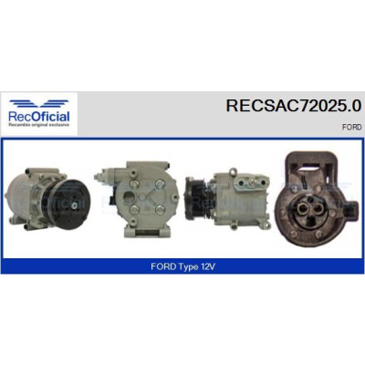 Compressor, ar condicionado RECOFICIAL RECSAC72025.0