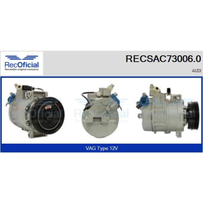 Compressor, ar condicionado RECOFICIAL RECSAC73006.0