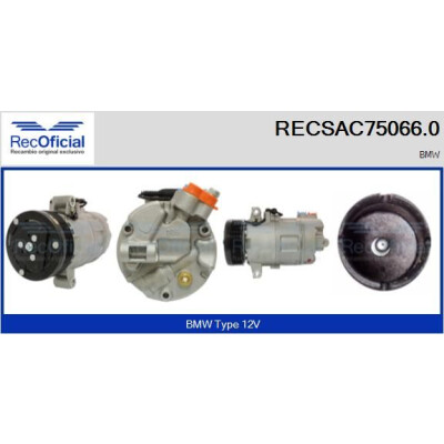 Compressor, ar condicionado RECOFICIAL RECSAC75066.0
