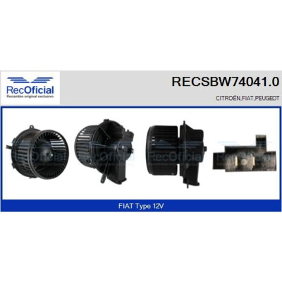 Ventilador de cabine OFICIAL RECSBW74041.0