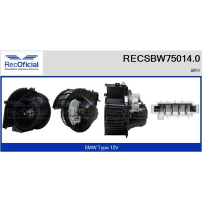 Ventilador de cabine OFICIAL RECSBW75014.0