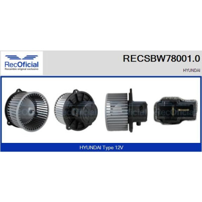 Ventilador de cabine OFICIAL RECSBW78001.0