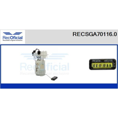 Unidade de abastecimento de combustível RECOFICIAL RECSGA70116.0