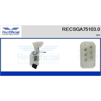 Unidade de abastecimento de combustível RECSGA75103.0