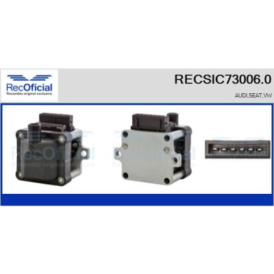Bobina de ignição RECOFICIAL RECSIC73006.0