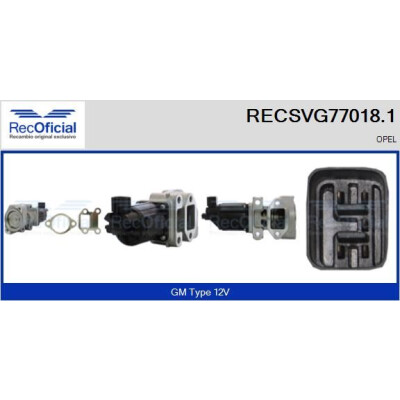 Válvula EGR RECOFFICIAL RECSVG77018.1