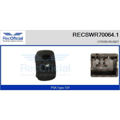 Interruptor de janela RECOFICIAL RECSWR70064.1