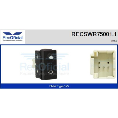 Interruptor de janela RECOFICIAL RECSWR75001.1
