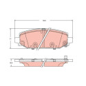 Conjunto de pastilhas de freio TRW GDB2360
