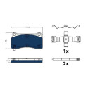 Conjunto de pastilhas de freio TRW GDB2431BTE